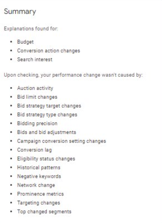 An example predictive insight list from Gartner.