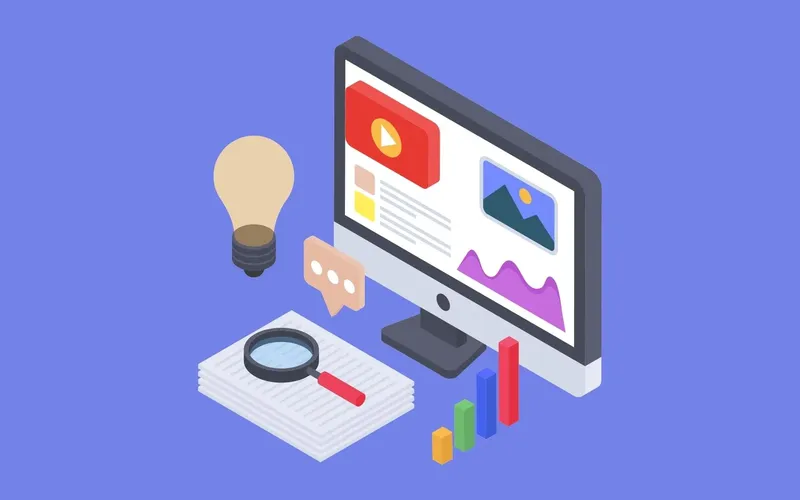 Desktop Computer Illustration