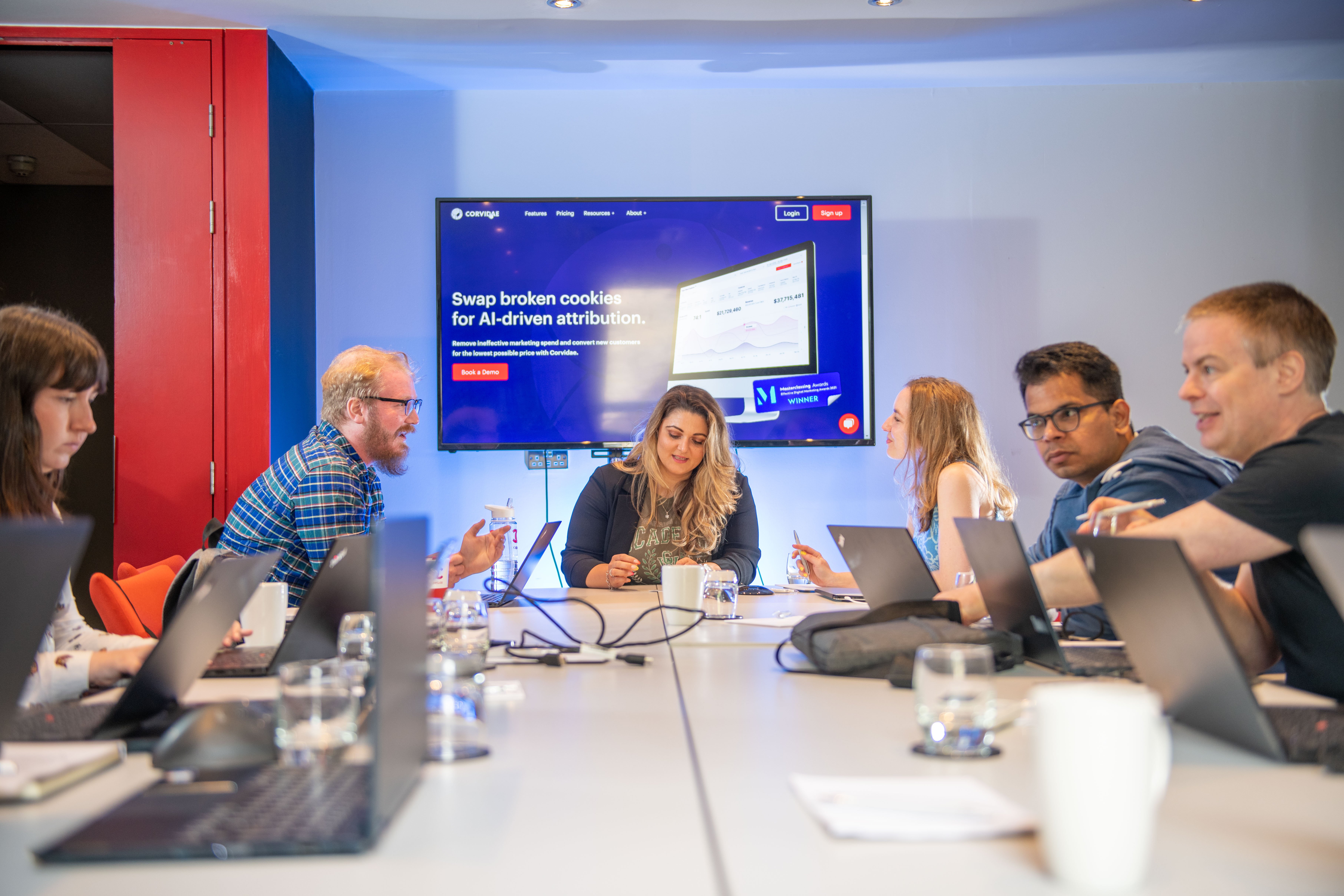 The Corvidae engineering team meeting with QueryClick