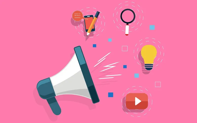 Social Loudspeaker Illustration